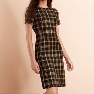 Plaid Yellow and Black Dress
